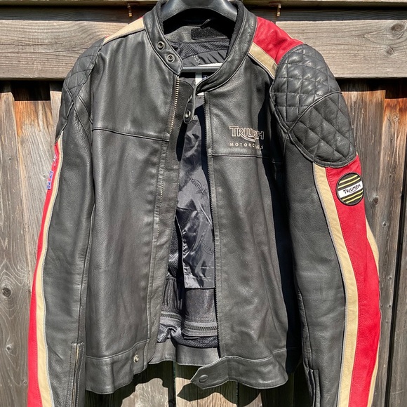 Leather motorcycle jacket - Picture 1 of 3
